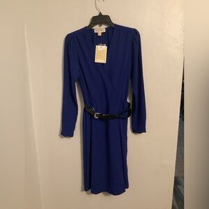 Michael Michael Kors NWT Blue Midi Dress. Size medium.